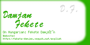 damjan fekete business card